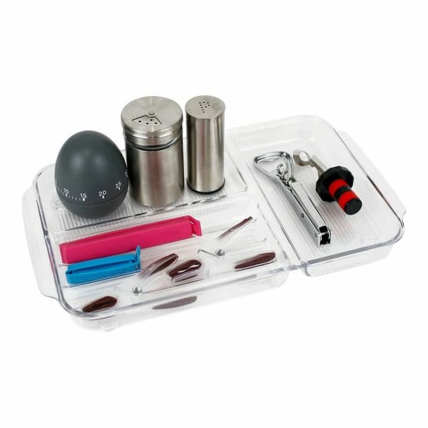 Bricka med fack Confortime polystyren 30 x 17,7 x 2,6 cm 12 antal (30 x 17 x 2,6 cm)