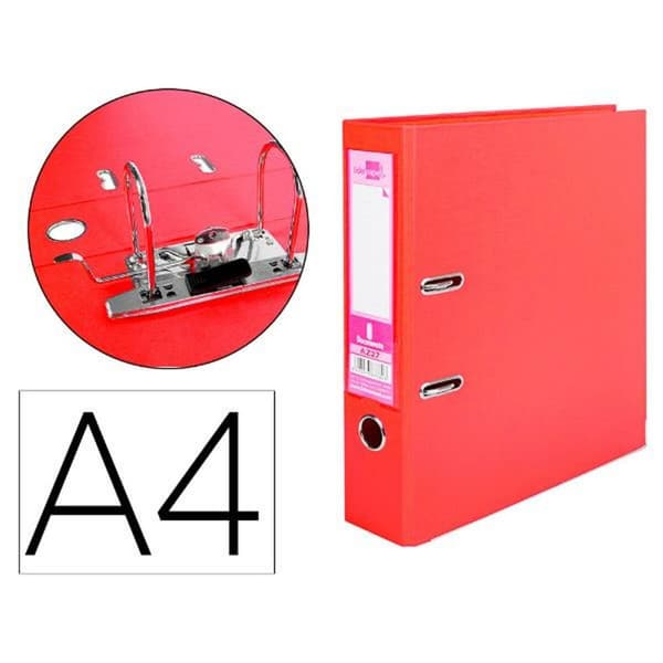 Ringpärm Liderpapel AZ27 Röd A4 (1 antal)