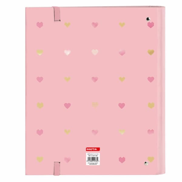 Ringpärm Glow Lab Hearts Reservdel (100 Blad) A4