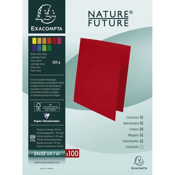 Chemiser - Nature Future® - JURA 250 - Assorter färger - Paket med 100 - Hög kvalitet