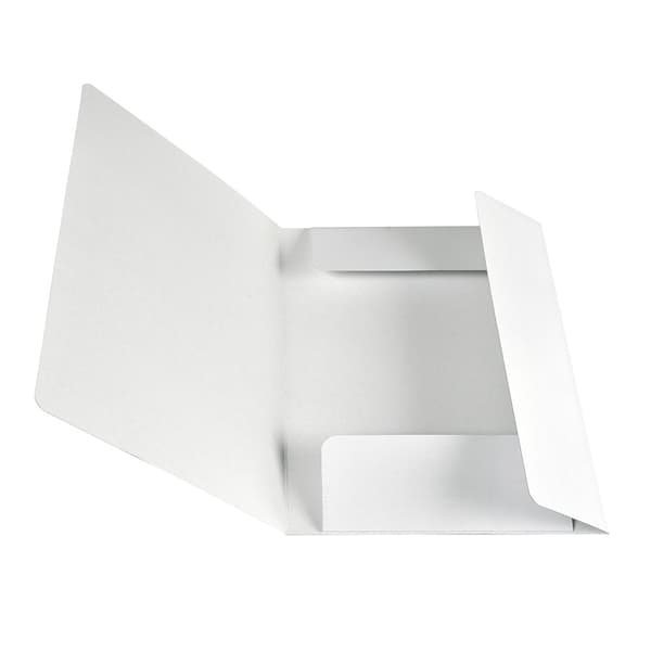 Gummisnoddsmapp Vit i papp 1-pack BNT Office