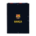 Miniatyrbillede 1 af 2: Folder F.C. Barcelona Rødbrun Marineblå A4 (26 x 33.5 x 2.5 cm)