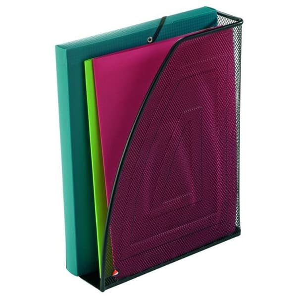 Tidsskriftholder Archivo 2000 Alba rist Sort Din A4 25,5 x 8,5 x 32,5 cm