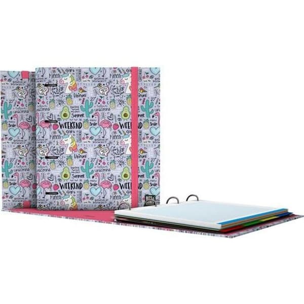 Rengaskansio Grafoplas Carpebook Fantasy Liila A4 (2 osaa)