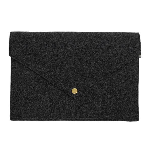 Laptopfodral A4  i ekologisk ull Black P.A.P & PAPERSTYLE