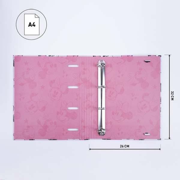 Ringbind Minnie Mouse Hvid Multifarvet A4