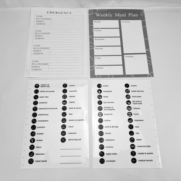 INF Akkordeon-filorganisator, A4-letterstørrelse med udvidende filmapper