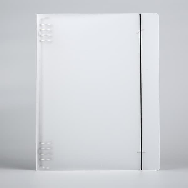 INF Transparent Binder, 8-Huls Genopfyldelig Notesbog  B5