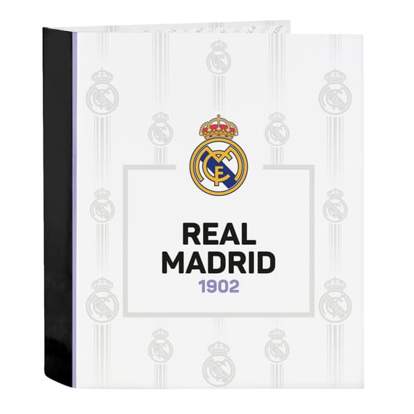 Ringperm Real Madrid C.F. Svart Hvit A4 (27 x 33 x 6 cm)
