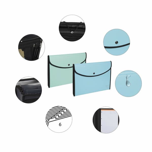 Organiser mappe Exacompta Multifarvet A4