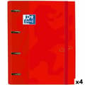 Miniatyrbillede 1 af 2: Ringbind Oxford Touch Europeanbinder Karmoisin A4+ (4 enheder)