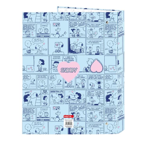Ringbind Snoopy Love Blå A4 26.5 x 33 x 4 cm