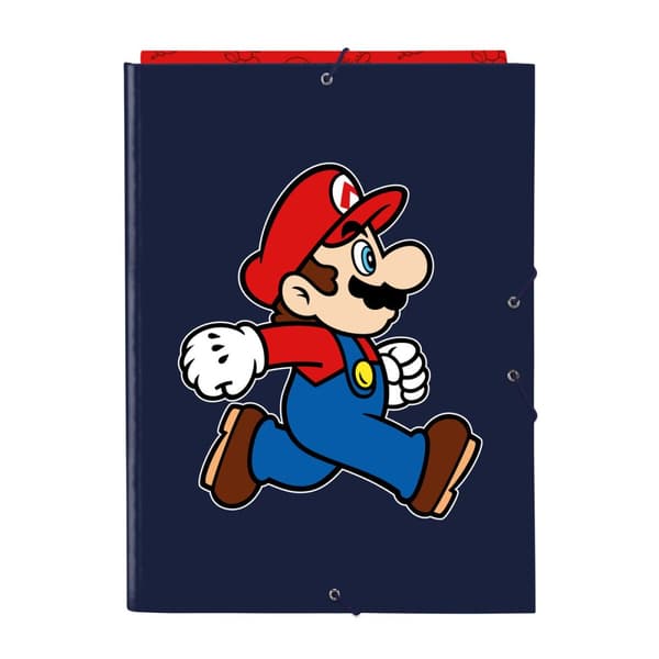 Ringpärm Super Mario Trick Röd Mörkblå A4 26 x 33.5 x 2.5 cm