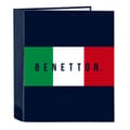Miniatyrbild 1 av 2: Ringpärm Benetton Flag Marinblå A4 27 x 33 x 6 cm