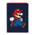 Miniatyrbillede 1 af 2: Ringbind Super Mario Trick Rød Mørkeblå A4 26 x 33.5 x 2.5 cm