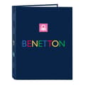 Miniatyrbillede 1 af 2: Ringbind Benetton Damero Marineblå A4 26.5 x 33 x 4 cm