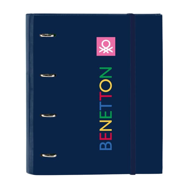 Ringpärm Benetton Damero Marinblå 27 x 32 x 3.5 cm