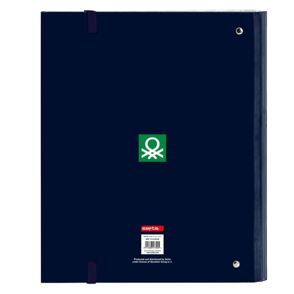 Ringpärm Benetton Flag Marinblå 27 x 32 x 3.5 cm
