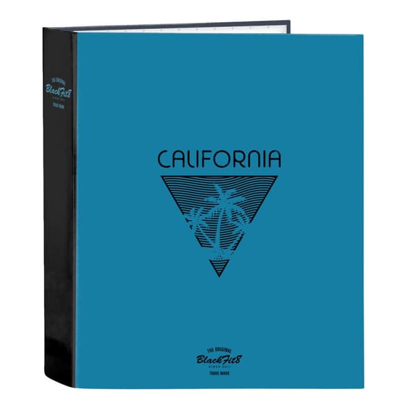 Ringperm BlackFit8 California Blå Svart A4 27 x 33 x 6 cm