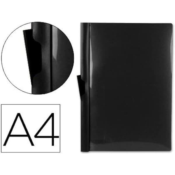 Chemise - LIDERPAPEL - 926900 - Polypropen - A4 - Transparent Omslag Svart
