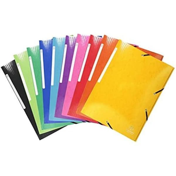Elastiska mappar - EXACOMPTA - Ref. 55929E - 25 enheter - Lackad kartong - A4