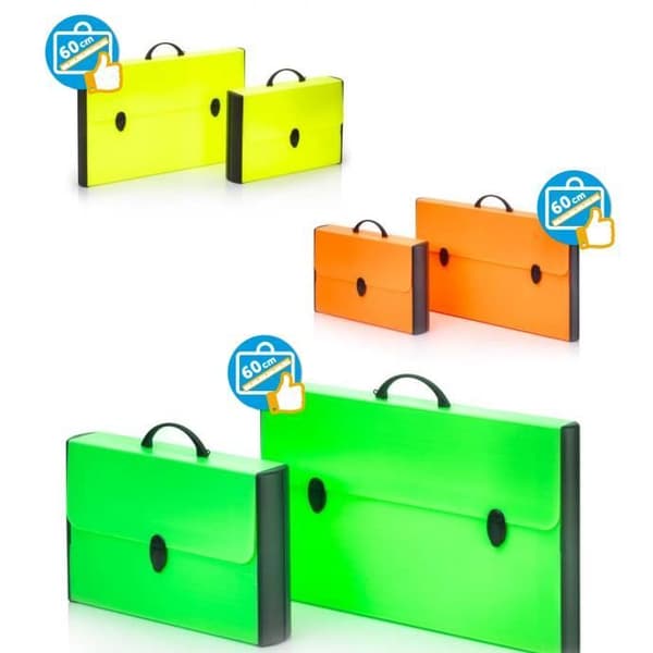 Balmar Folder Case Hardox Fluo In Pp 28x43x8.5 Blandade färger Pf14254 - rfluo