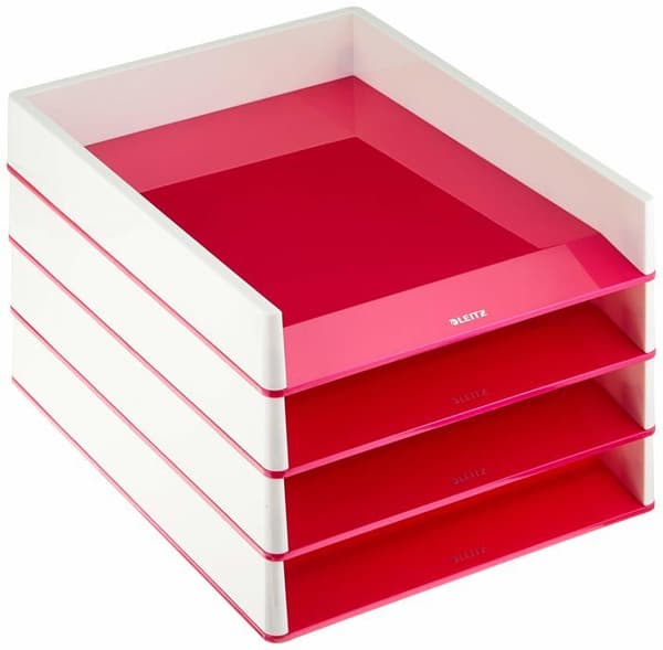Leitz skjorta - undertröja - 53611023 - Duo Color Mail korg (Rosa)