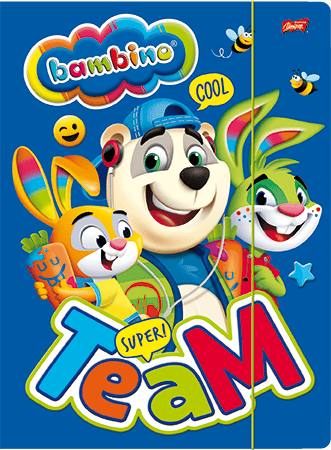 Mappe med gummibånd A4 Bambino