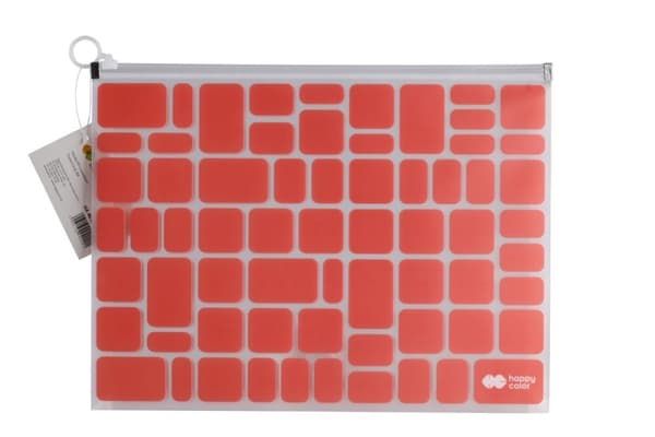 Mappe B4 Happy Color med lynlås Trend Red TC
