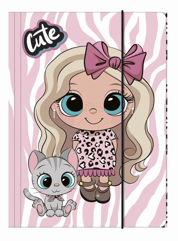 Mappe med elastik A4 Best Friends Cute Derform