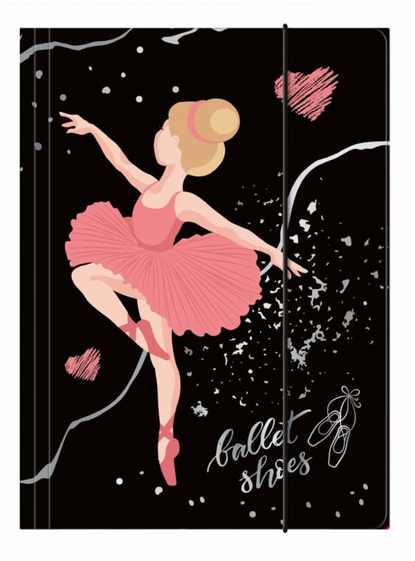 A4 gummibåndsmappe Ballerina Derform