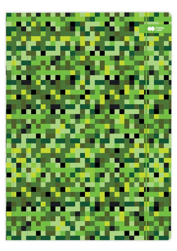 A4 Pixi gummibandsmapp grön Happy Color