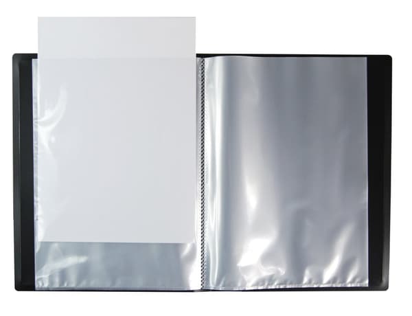 A4 mappe med 40 Clear Book lommer stribet Patio