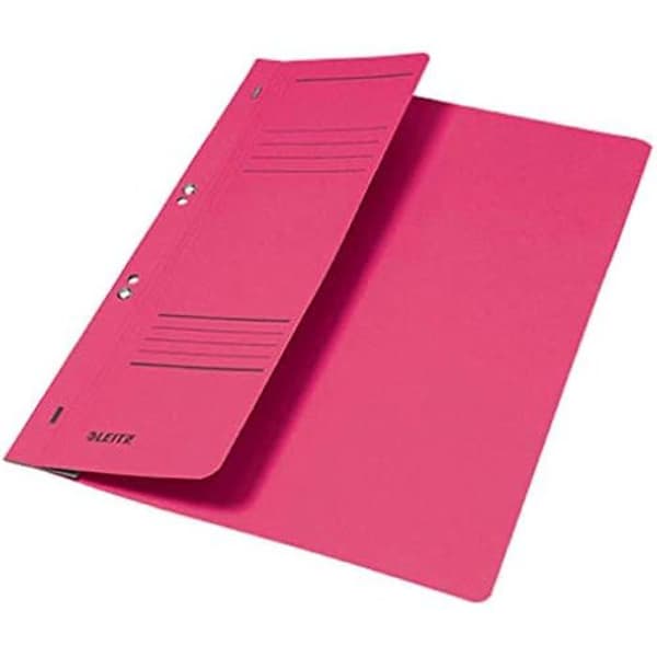Pappersmapp i kartong - LEITZ - A4 - Röd - 250 ark - 80 gsm