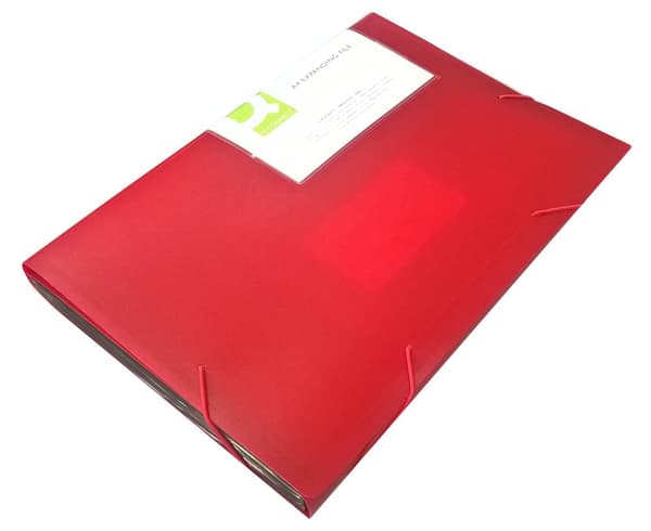 Mapp 12 fack Q-Connect Röd KF02478
