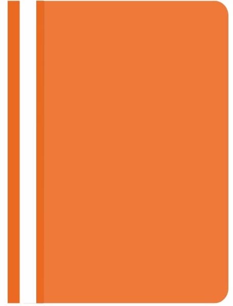 Biurfol plastmappe hård orange /20 stk/