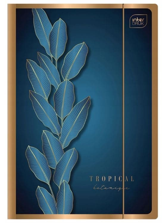 Mappe med gummibånd A4+ Metallic Gold Interdruk