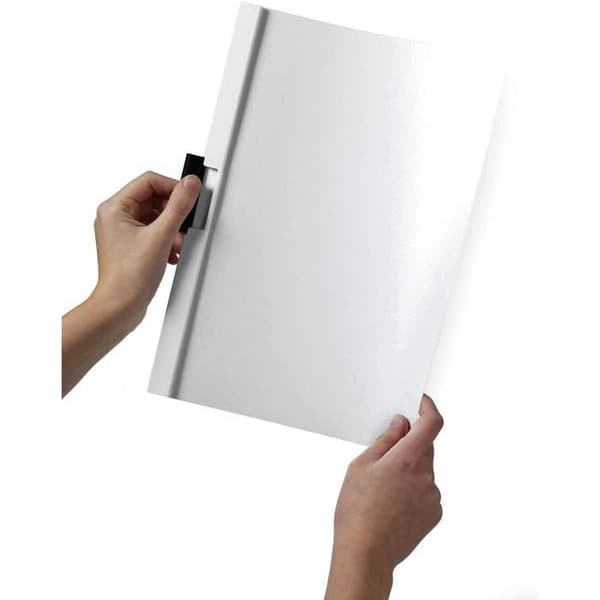 Pack av 5 stycken DURACLIP ORIGINAL 30 klämmappar, A4-format, vit