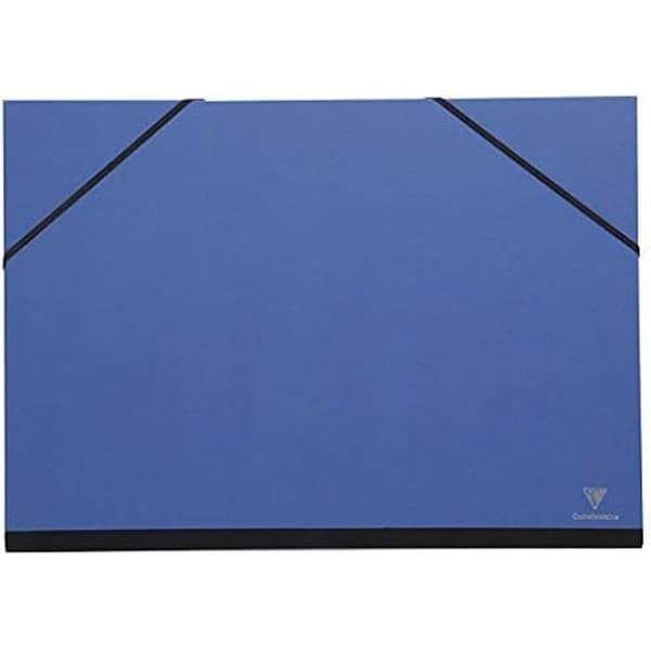 Teckningspapper - CLAIREFONTAINE - 144802C - 28x38 cm - Mörkblå - Hållande gummiband