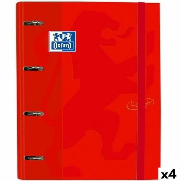 Rengaskansio Oxford Touch Europeanbinder Karmiini A4+ (4 osaa)