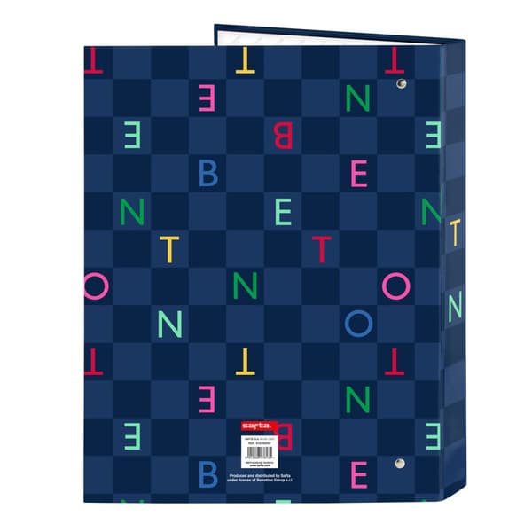 Rengaskansio Benetton Damero Laivastonsininen A4 26.5 x 33 x 4 cm