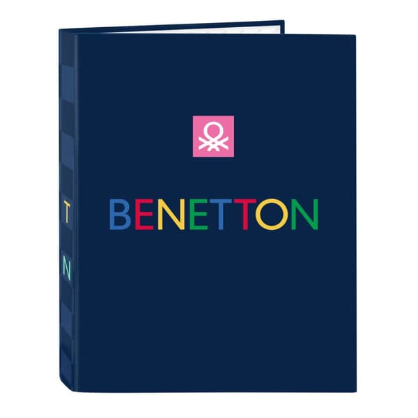 Rengaskansio Benetton Damero Laivastonsininen A4 26.5 x 33 x 4 cm