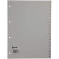 Pikkukuva 2 / 4: Rexel-numerorekisteri PP-foliosta A4, 226 x 297 mm, 31 arkkia, 1 kpl, harmaa