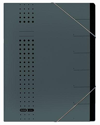 Elba chic folder - antracit - kartong - A4 (42495AZ NYHET: 400001999)