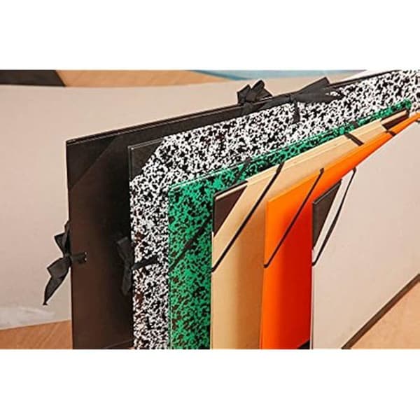 Ritpapper - CLAIREFONTAINE - 44500C - 52x72 cm - Svart - Hållande gummiband