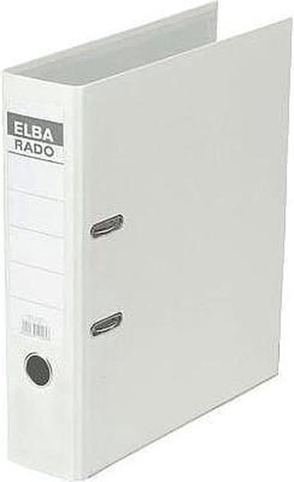 Elba Ordners Rado Brillant Din A4 Ryggbredd: 80 mm Vit 2 fästen 100022618