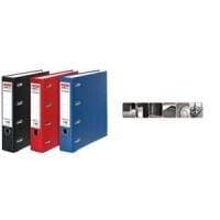 herlitz PP dubbelfil maX.fil, ryggbredd: 70 mm, röd dubbel DIN A5 liggande fil, PP plastkåpa, slip- (10842268)