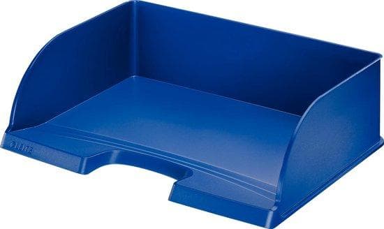 Esselte-Leitz LEITZ brevbakke Plus Jumbo, DIN A4 liggende, polystyren, blå ekstra bred, lodret og med brevbakke Plus Standard 5218 (5219-00-35)