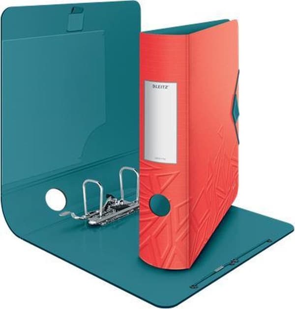 Leitz 180° Active Urban Chic PP-fil för 500 ark - Mapp för A4-dokument - Ryggbredd på 82 mm - Idealisk för skola eller studier - Röd