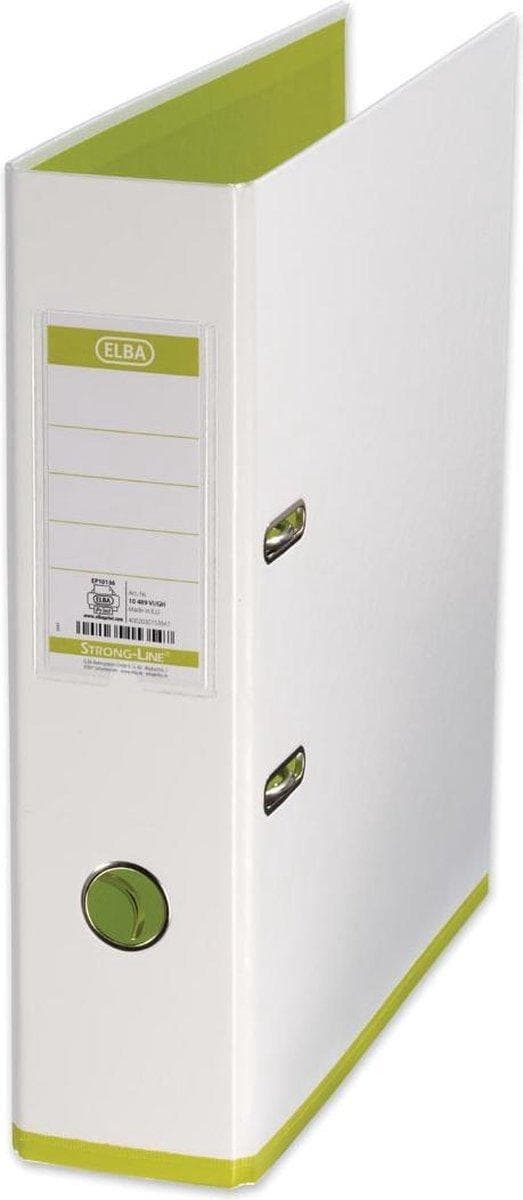 ELBA MyColour mapp A4 80 mm plast vit/ljusgrön